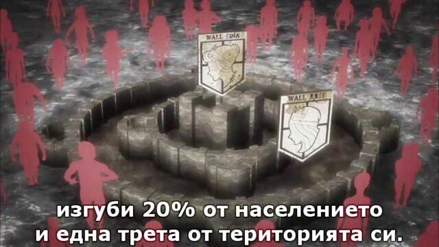 Attack on Titan Епизод 4 Bg Subs Високо Качество