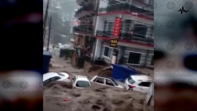 The city is sinking! Hundreds of houses are destroyed by a terrible flood in Dharamsala, India