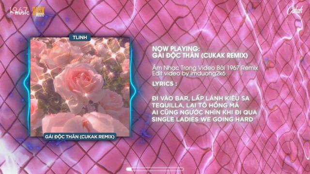 Gái Độc Thân - tlinh「Cukak Remix」/ Audio Lyrics Video