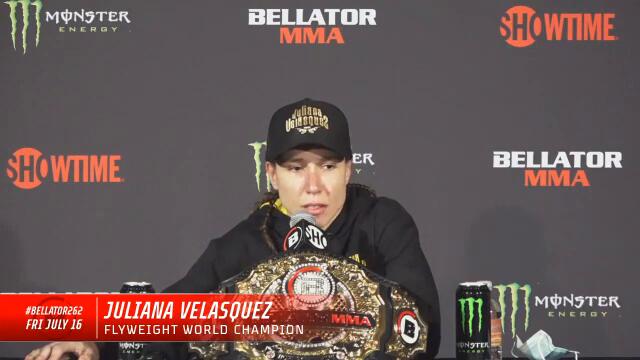 #BELLATOR262 Juliana Velasquez post-fight interview