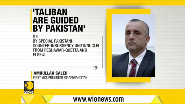 Taliban are guided by Pakistan says Afghanistan's first Vice President Amrullah Saleh | English News