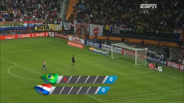 Brazil vs Paraguay 1/4 Final Copa America 2011 Penalties HQ