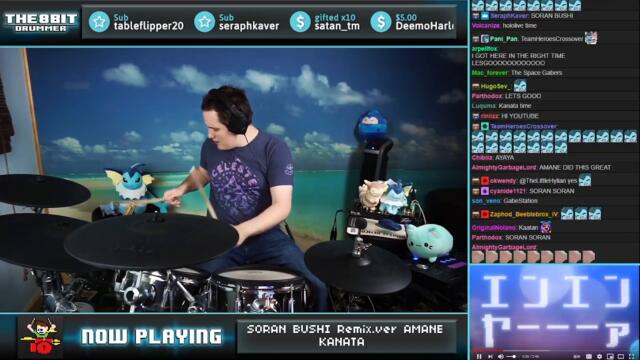 The8BitDrummer // Amane Kanata - Soran Bushi (remix)