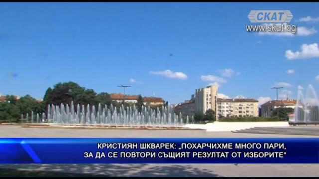 Кристиян Шкварек: "Похарчихме много пари, за да се повтори същият резултат от изборите"