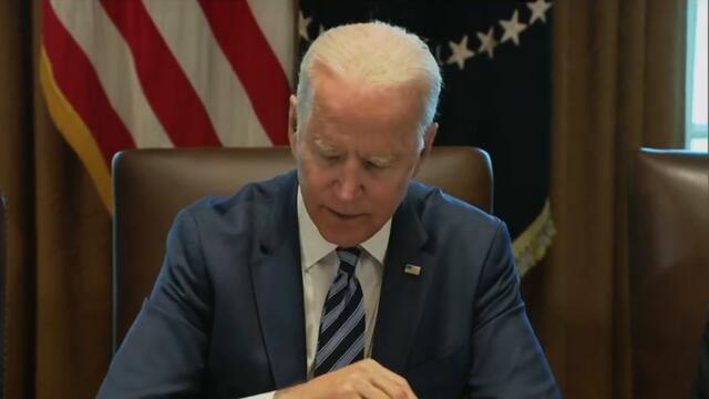 President Biden holds FULL Cabinet meeting to mark six-month anniversary of his administration