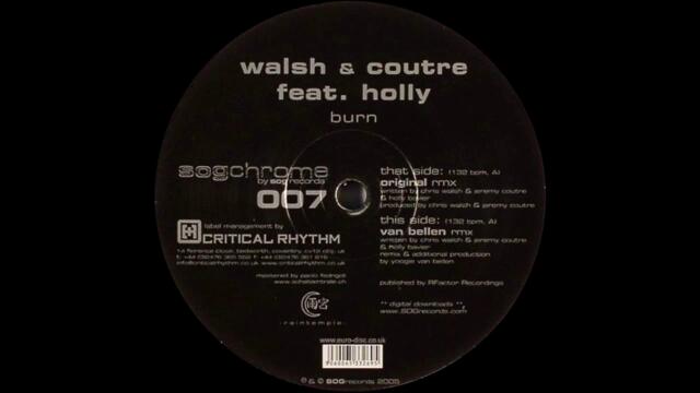 Walsh & Coutre ‎feat. Holly – Burn (Van Bellen Remix)
