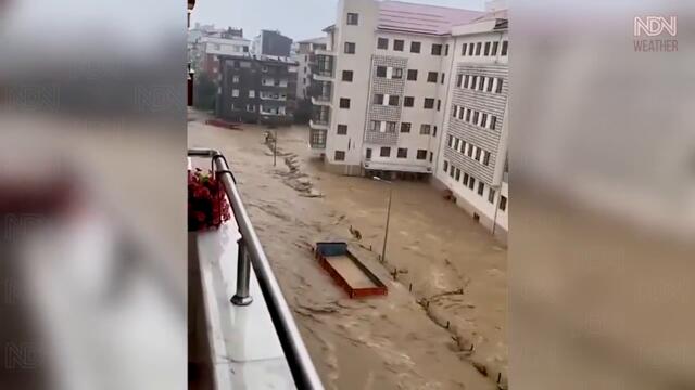 City Washed into the Sea! Flash flood in Arhavi, Artvin. Turkey flood 2021