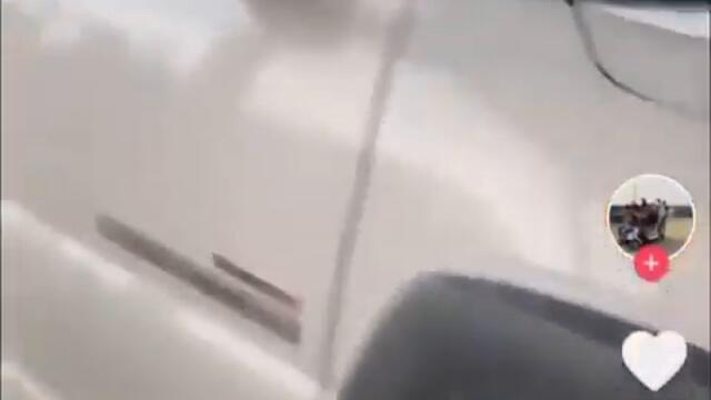 fresh new paint, water don't even stick