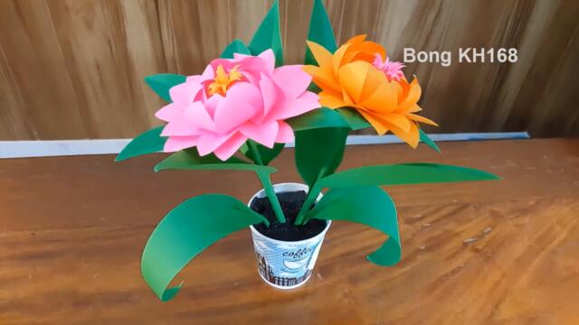 How to make beautiful paper flower with nice paper | Easy paper craft