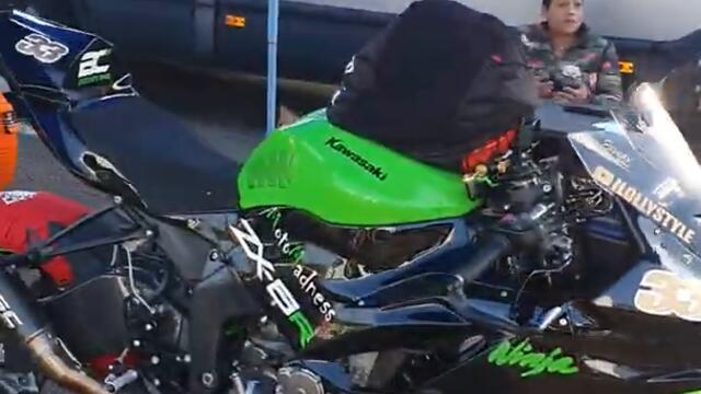 MotoMadness Crew ready @Circuit Zolder full Madness Kawasaki and Yamaha R1