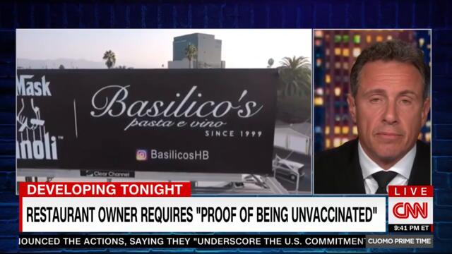 Cuomo blasts anti-vax restaurant owner to his face in tense interview