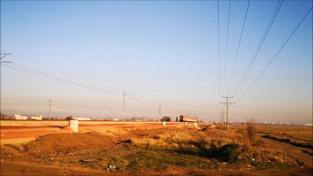 Trains and Trams nearby Iskar Train Station in Bulgaria (part 2)