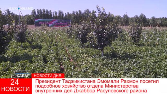 Сугд! Президент Таджикистана Эмомали Рахмон посетил подсобное хозяйство отдела МВД, Д. Расулов