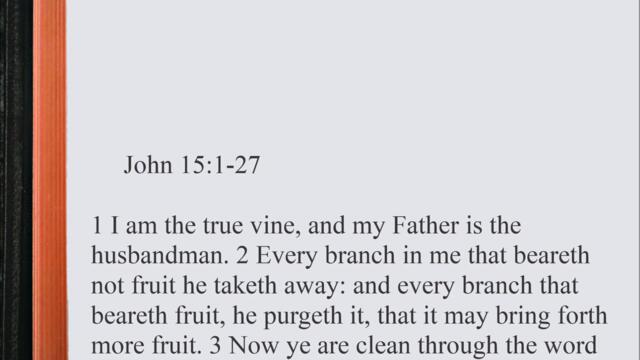 John 15:1-27 ♩♫ KJV Scripture Song, Full Chapter