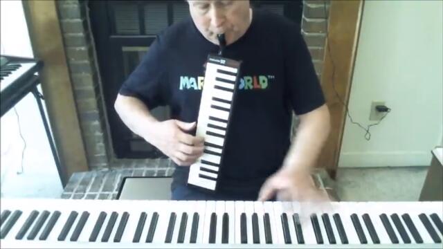 Super Mario World - Athletic Theme  (Piano and melodica version)