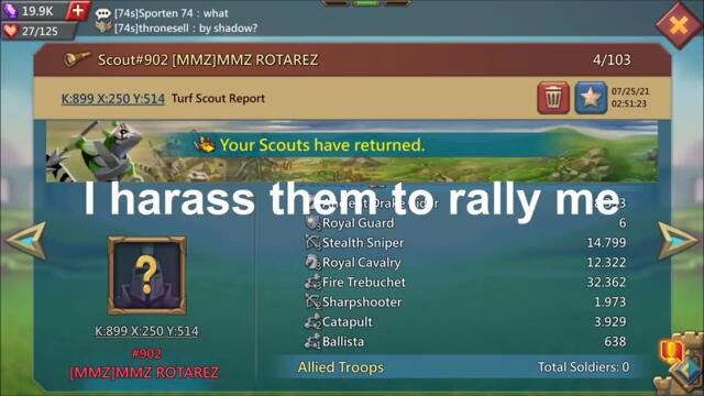 Mini Trap Castle Defence Rallies on KVK (1B GOLD RANSOM) - Lords Mobile K:900 #LordsMobile