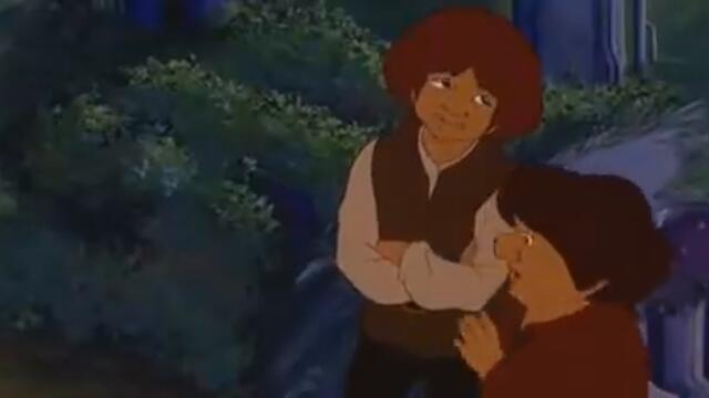 Sam gets to meet the Elves - Lord of the Rings 1978 - Nostalgic animation