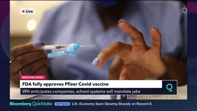 U.S. Regulators Give Full Approval to Pfizer COVID-19 Vaccine