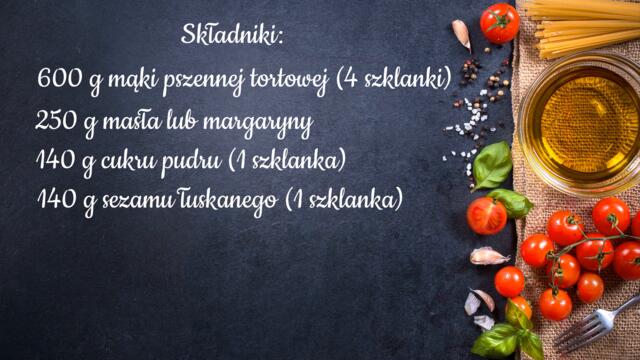 Przepis na pyszne ciasteczka sezamowe 🍪