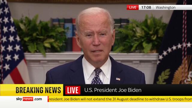 President Biden: 'None of us are going to take the Taliban's word'