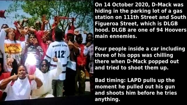 D-MACK from 94 HOOVERS: Trying To Kill 4 Of His Opps At Once Goes Wrong