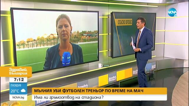 ПО ВРЕМЕ НА МАЧ: Мълния уби треньор на наш футболен клуб - Здравей, България (30.08.2021)