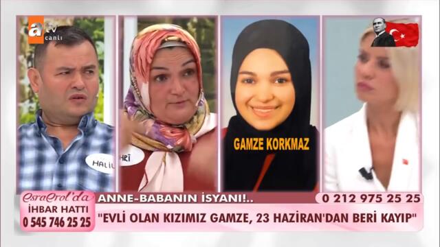 Kayıp olan Gamze için fidye isteyen kişi ortaya çıktı! - @Esra Erol'da 30 Ağustos 2021