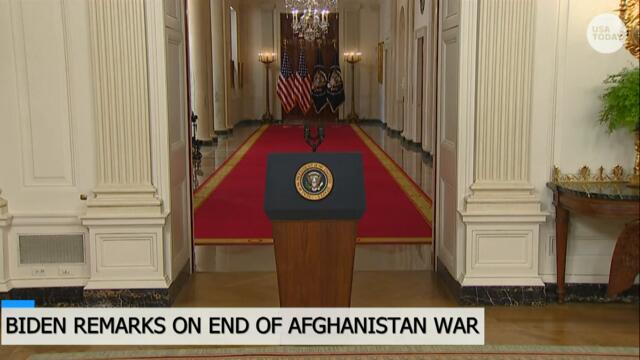 President Joe Biden delivers remarks on ending the war in Afghanistan | USA TODAY