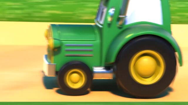Супернапомпания трактор има супер колела и е бърз като светкавица! - Градът на Колите