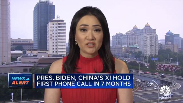 President Joe Biden and Chinese President Xi hold first phone call in seven months
