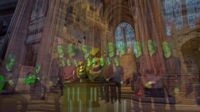 Shrek’s Choir Sings “What Are You Doing in My Swamp”