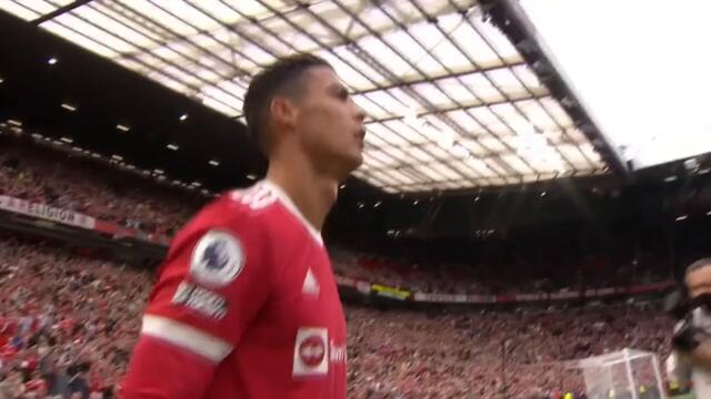 Cristiano Ronaldo Walks Out For His Second Manchester United Debut At Old Trafford