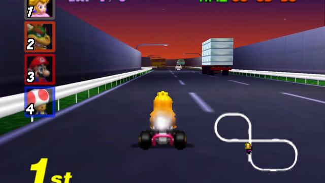 Mario Kart 64 Nintendo 64 (N64) - 50cc Flower Cup Grand Prix (Peach Gameplay) Full Game Walkthrough