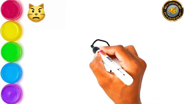 How to draw Mickey mouse 🐁 easy step by step colouring drawing video. By Arya Drawing Art.