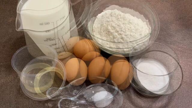 Най-лесната рецепта за палачинки: най-вкусни, най-тънки, най-бързи/ Блины- самые быстрые и вкусные