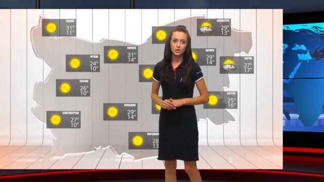 Прогноза за времето на 14 септември