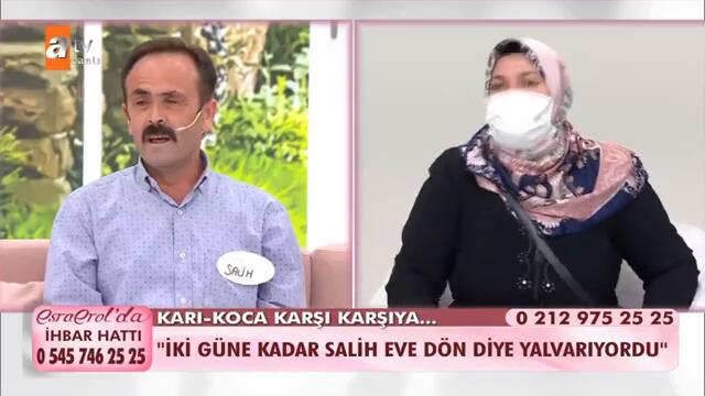 Salih, karısı İmral ile karşı karşıya! - @Esra Erol'da 15 Eylül 2021