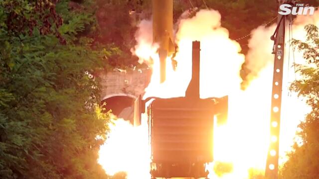 North Korea fires bizarre railway-borne missile system in latest weapons test
