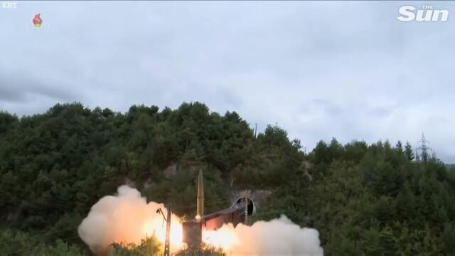Kim Jong-un fires railway-borne missiles in North Korea as Seoul tests submarine ballistic missile