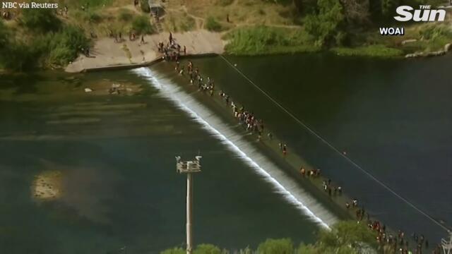 Border crisis explodes as 9,000 migrants crowd under Del Rio bridge, Texas