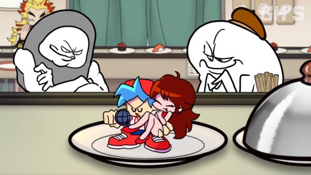 MUKBANG vs Friday Night Funkin 11 | UGH BUT EVERY TURN A NEW CHARACTER SINGS IT