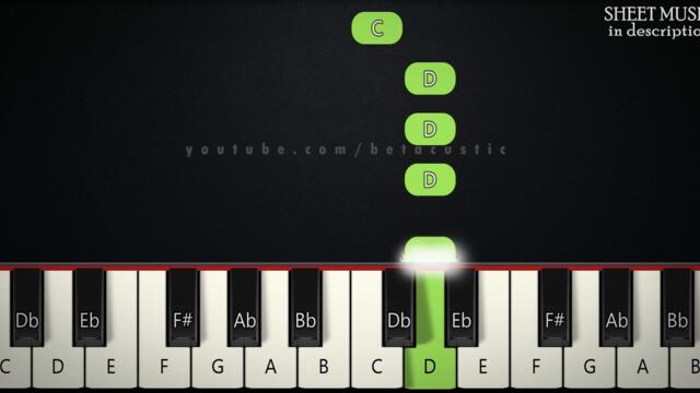 Mickey Mouse Clubhouse - Hot Dog Dance | SLOW BEGINNER PIANO TUTORIAL + SHEET MUSIC by Betacustic