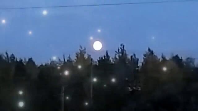 Великолепный восход Луны. Полнолуние.