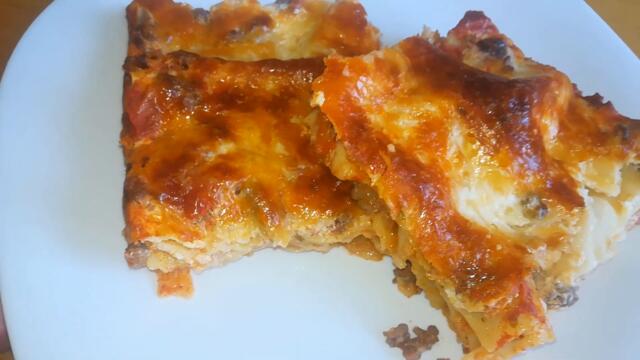 Бърза домашна лазаня