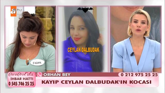 Kayıp Ceylan Dalbudak'ın kocası Orhan Bey canlı yayında... - @Esra Erol'da 20 Eylül 2021