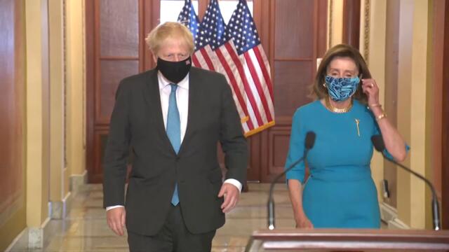 LIVE: Boris Johnson meets House Speaker Pelosi