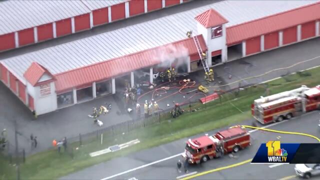 SkyTeam 11: Pickup truck crashes into storage facility