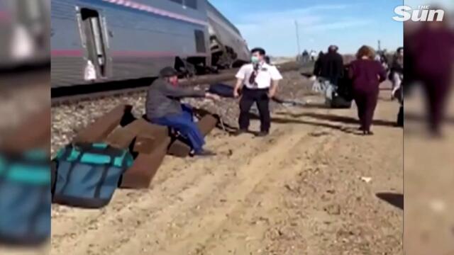 Amtrak train derailment in Montana leaves at least 3 people dead and ’50 injured’