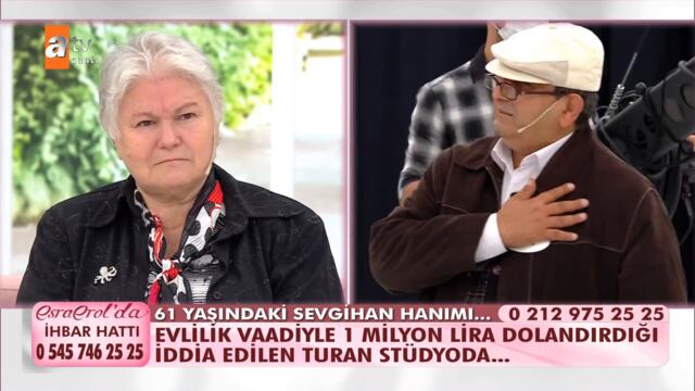 Sevgihan Hanım'ı 1 milyon dolandırdığı iddia edilen Turan stüdyoda... - @Esra Erol'da 28 Eylül 2021