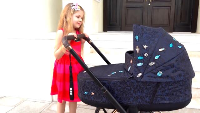 Diana Pretend Play with Baby Oliver  Funny stories for kids